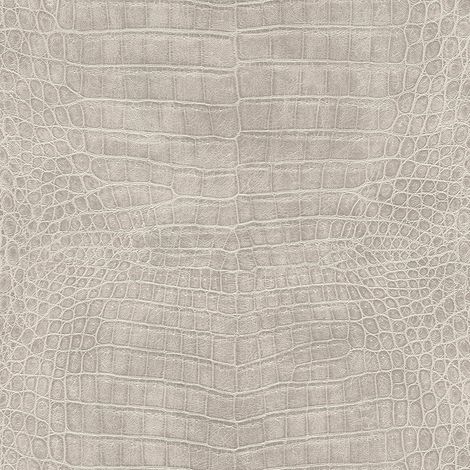 Papier peint intissé 751338 - Motif peau de crocodile - Crème - Collection African Queen III (1/5)