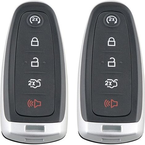 Compatibile con due telecomandi smart per auto a 5 tasti da 433 MHz, adatti per Ford Focus, Escape, Explorer, Taurus e Flex (modelli 2011-2016) BT4T-15K601-JC