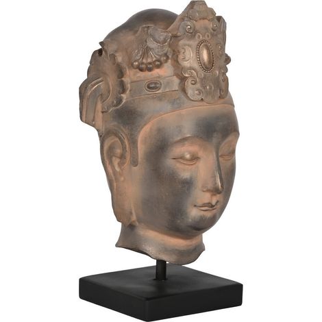 Figura Resina 15X18X38 Buda Marron (1/4)