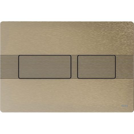 TECE TECEsolid Placca di comando WC, nichel spazzolato con struttura a linee, 9240437