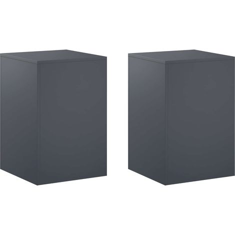 Soporte de plantas 2 pcs Gris antracita 40 x 40 x 60 cm vidaXL