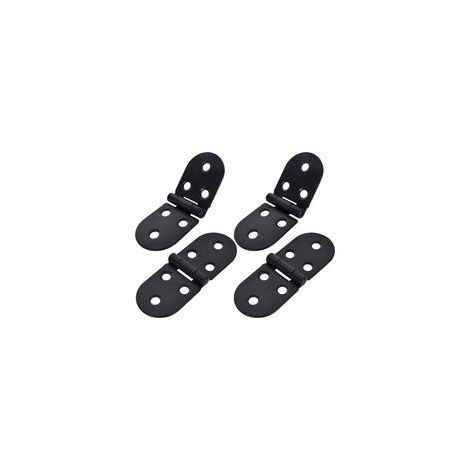 4 Pièces Charnière Plate De Porte Pliables Charnières Porte Pliables Charnière De Porte D'armoire Rabattable à 180 Charnière Inox et Vis Charnières (1/5)