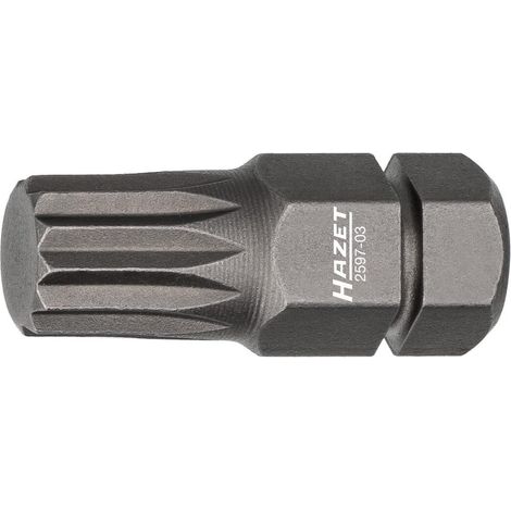 Embout-tournevis (bit) 2597-03 ∙ Hexagone massif 5/16 pouce (8 mm) ∙ Profil denture multiple intérieur XZN ∙ Taille M8