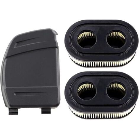 Lot de 2 filtres à air avec bouchon pour moteurs Briggs & Stratton 550E, 575EX, 575IS, 625EXI, 650EXI, 675EXI et 675IS. Remplace les références 594106, 798339, 798452, 593260, 093000ER et 09P0000ER. (1/4)
