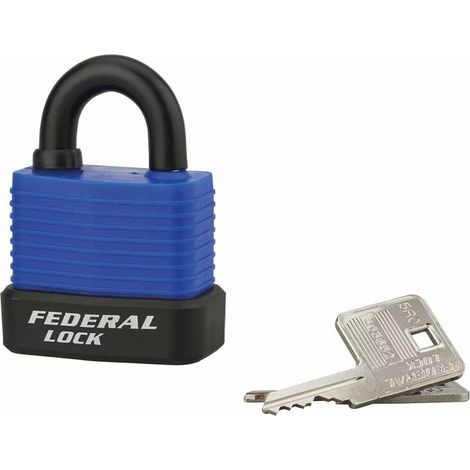 Cadenas à clé BUMPER 45 mm bleu (1/3)