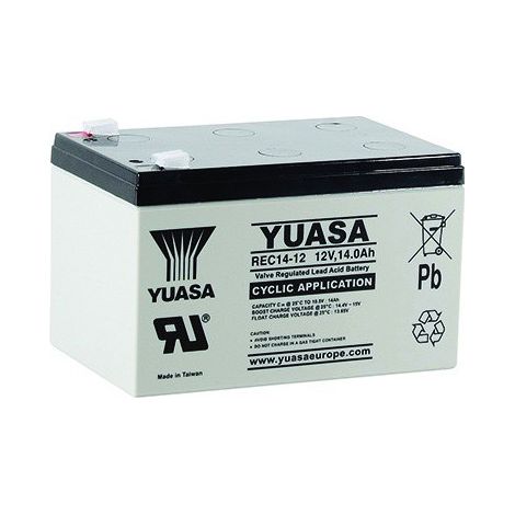 Batterie plomb étanche REC14-12 Yuasa 12v 14ah