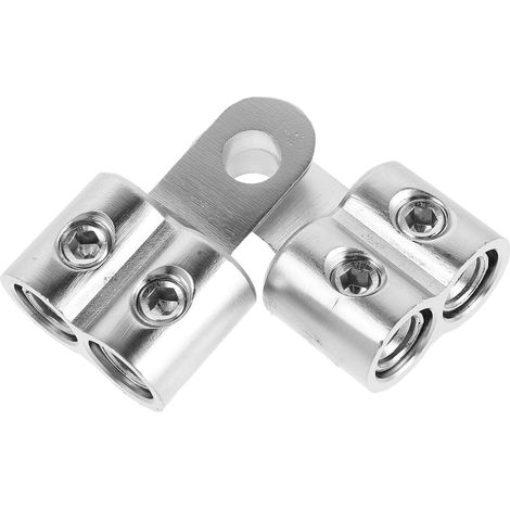 Connecteurs de Câblage D’amplificateur Voiture 4ga, Lot 2, Zinc Argenté (1/5)