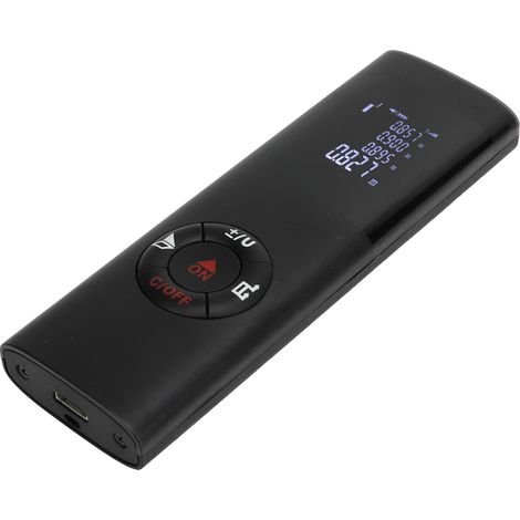Télémètre électronique rechargeable USB, haute précision, avec batterie intégrée, noir. (1/5)