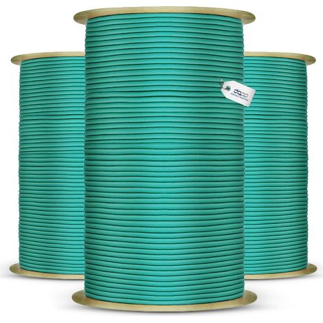DQ-PP grünes Gummiseil - 4mm - 100m - Expander Gummischnur Elastiches Gummikordel Spannseil Planen Spangummi (1/5)