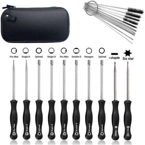 PA Ensemble Outils Réglage Carburateur Sac Cuir Brosse Nettoyage Moteurs Deux Temps Tondeuses Tronçonneuses (1/4)