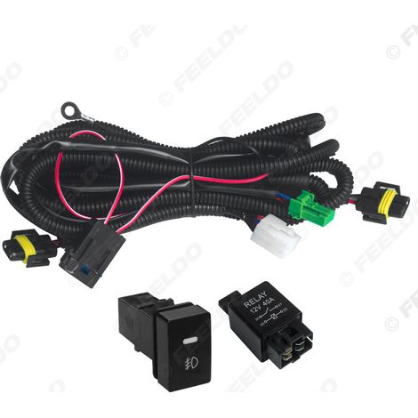Applicable aux phares antibrouillard H11 des voitures Honda Fit/Hyundai/Subaru, faisceau de câblage, prise et relais de témoin lumineux.