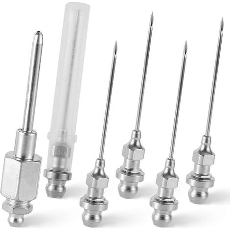 Buse à aiguille graisseuse avec aiguille étroite filetée NPT -- (1/5)