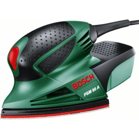 Bosch multilijadora PSM 80 A (80 W, 3 hojas de lijado K 80, superficie de lijado: 104 cm²) (1/5)