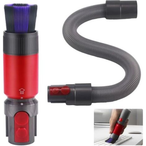 Kit 2 Brosse Anti Rayures pour Dyson Aspirateur Accessoires pour Dyson V8/V10/V11/V15 avec Tuyau Extensible (1/5)