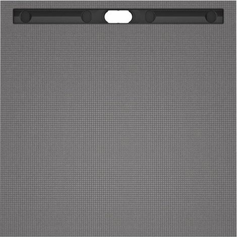 Wedi – Receveur de douche carré 900x900mm – Écoulement linéaire excentré – Pente continue – Adaptable à la configuration de la pièce