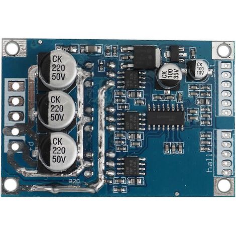 Contrôleur de moteur CC sans balais PWM 12V-36V 500W avec moteur à effet Hall, carte de contrôle d'entraînement automobile BLDC équilibrée (1/5)