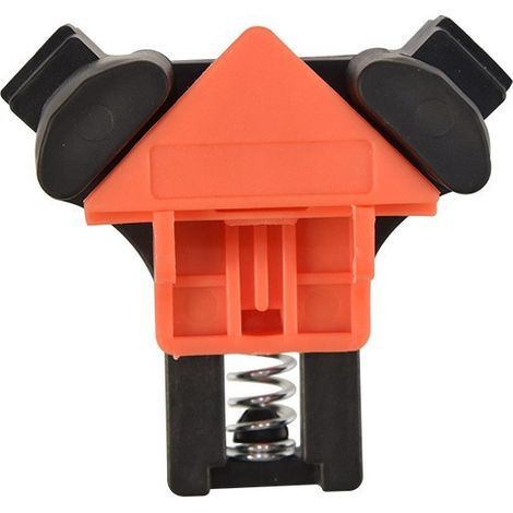 Pince à angle droit pour le travail du bois, pince de fixation à 90 degrés, pince à angle droit pour cadre photo, pince à ressort pour bricolage, pince en forme de G, pince rapide (1 pince pour le tra (1/5)