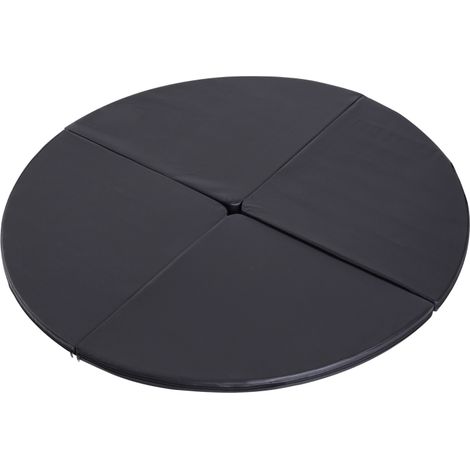 Tapis, en plastique, noir, 5 cm, pour maison et usage quotidien, yoga, gymnastique, format pratique, style moderne et facile à associer