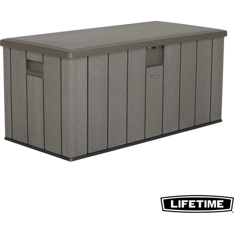 Lifetime – Coffre de jardin en résine haute densité 567L – Couvercle verrouillable – Dimensions 150,2x71,8x70cm – 60215 (1/9)