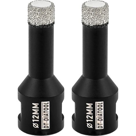 Foret Diamant 2PCS 12mm Scie Cloche pour Forage à Sec Carrelage Porcelaine Marbre Céramique Granit (1/5)