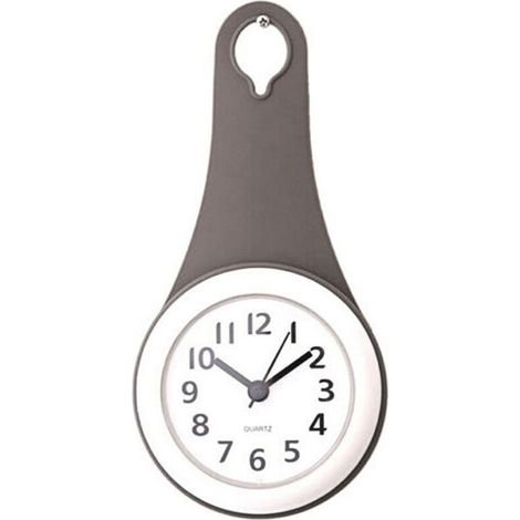Horloge murale cuisine salle de bain étanche muet douche horloge avec ventouse