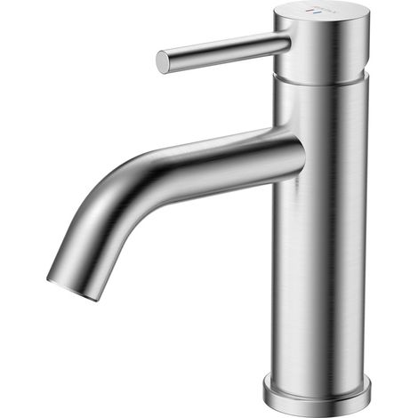 Grifo de lavabo de pie de acero cepillado KSENO AVAPAX ABKS111511