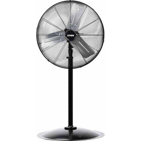 STIER Ventilateur sur pied en métal Premium avec oscillation à 90°, 260 W (1/4)