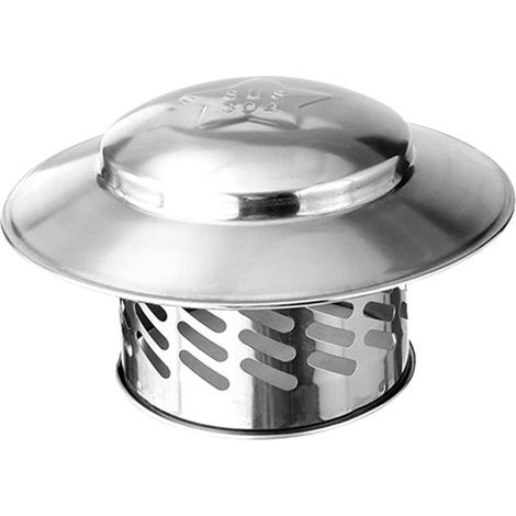 Tapa de chimenea, protección contra polvo y nieve, conducto de chimenea, protector de tubería, cubierta (1/4)