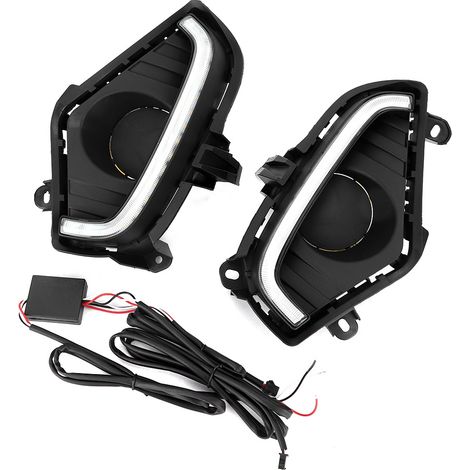 1 par de luces LED diurnas de 12 V, 3 colores, compatibles con Toyota RAV4 19-20 (1/3)