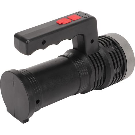 Lampe torche LED rechargeable USB, étanche IPX4, en alliage d'aluminium, projecteur LED portable avec éclairage latéral COB (1/5)