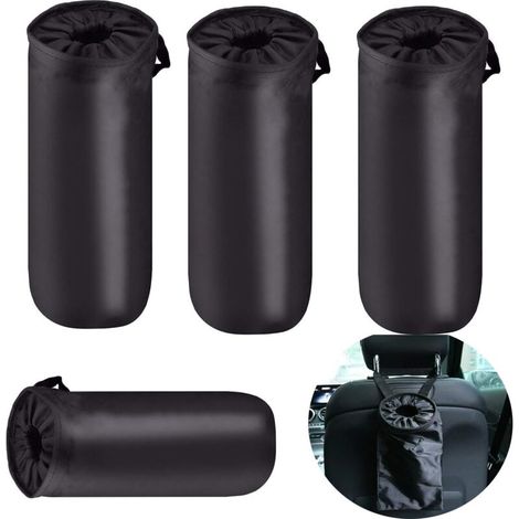 4 pcs Car Hanging Garbage Bag Seat Backrest, Washable, Outdoor Travel Garbage Bag - Fei Yu (1/5)
