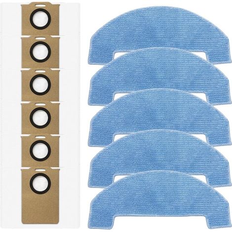 Kit de sacs à poussière de rechange pour aspirateur Ultenic T20 Pro/Ultenic pour T10 Lite