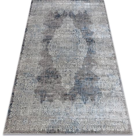 BLISS Z214AZ221 Teppich creme / blau – Rosette, modern, strukturell blue 160x220 cm