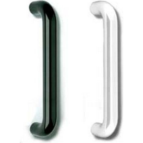 4PZ MANIGLIONE DIRITTO IN NYLON - mm.333x33x86h. - interfori mm.300 colore bian