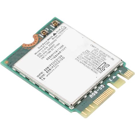 Intel 7260 AC 867 Mbps Dualfrequenz-WLAN-Netzwerkkarte, speziell entwickelt für Lenovo/ThinkPad (1/5)