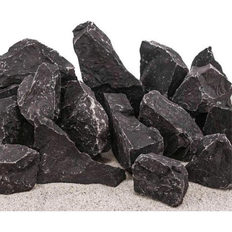 Aquarium Natursteine Schwarzer Felsen 1 Stück Gr. XXL 4-8kg