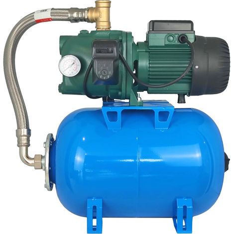 Pompe de surpresseur centrifuge 0,74 kW – Débit 2 m³/h – Pression 2,8 bars – Réservoir à vessie 80l – Hauteur de refoulement 44,3m – Pentax