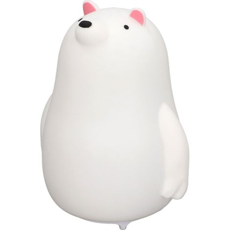 Cadeau d'anniversaire lumineux et coloré, veilleuse ourson mignonne, veilleuse douce pour nourrir bébé, rechargeable par USB (1/5)