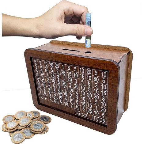 Amazon Piggy Bank with Countertop - Minimalist Piggy Bank for Countertop Use - Wooden Craftsmanship (1/5)