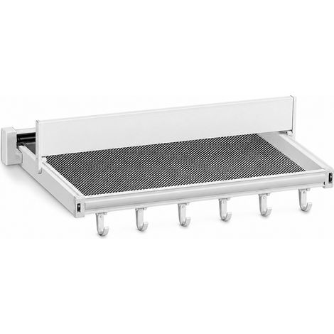 Foldable Wall-Mounted Drying Rack without Drilling for Balcony White 44 cm (1/5)
