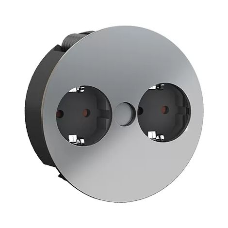 BACHMANN Bachmann TWIST Innenraum 2AC-Ausgnge 2m Chrom Verlngerungskabel (931.021) (931.021) (1/2)