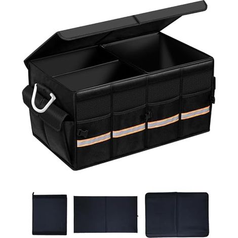 Boîte de rangement pliable pour voiture, format valise 60×35×30 cm, Oxford