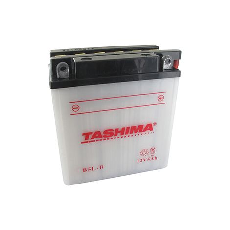 Batteria al Piombo Tashima Rinforzata 12V, 5Ah. L: 120, L: 60, H: 130mm, + a Destra Per Scooter, Moto.