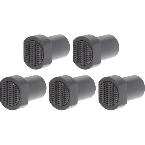 Lot de 5 butées de 20 mm en alliage d'aluminium pour établi, avec inserts de frein et chevilles de serrage pour table de travail du bois.