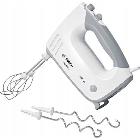 Batidora de mano Bosch MFQ36400 de 450 W, blanca, potente, 450 W