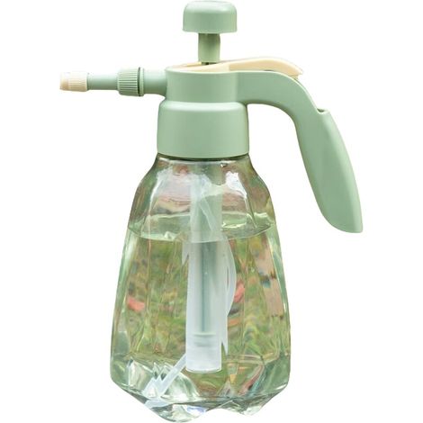 Druckluft-Sprühflasche mit großem Fassungsvermögen, Kunststoff, Autowäsche, Gartenarbeit, 1,5 l, transparent, milchgrün