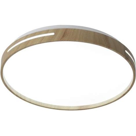 Plafón led modelo Vito acabado natural, 8cm(alto) 40cm(ancho) 40cm(fondo) . (1/2)