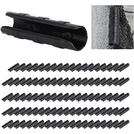 Clips pour Serre, 100 Pièces, Accessoires de Fixation en Noir, Matériel de Jardinage pour Installation de Serre (1/5)