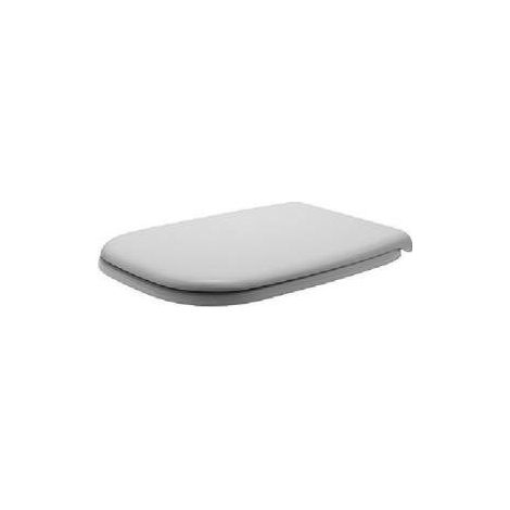 Duravit – Siège de WC D-CODE – Abattant adulte en plastique – Charnières en acier inoxydable – Abaissement automatique – Dimensions 430x360x40mm