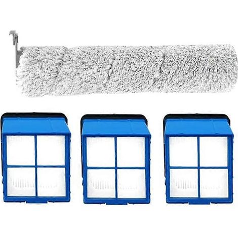 4er-Pack HEPA-Filter für die rotierende Bürste des Bissell CrossWave OmniForce 3882 Staubsaugers – Ersatzteile für rotierende Bürste und Staubsaugerfilter
